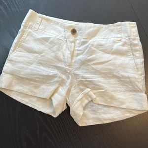 J Crew 100% Linen shorts, size 2